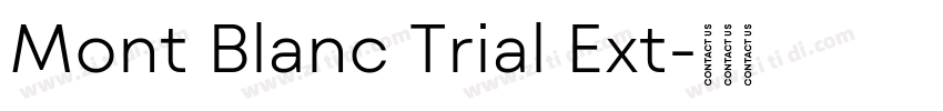 Mont Blanc Trial Ext字体转换